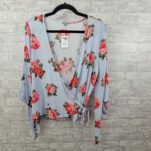 Charlotte Russe wrap top women's XL